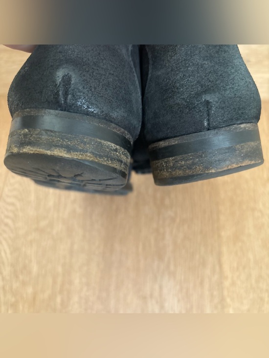 Allen Edmonds Italian Fiesole Men’s 9D Slip-On Black  Waxed Leather Loafers